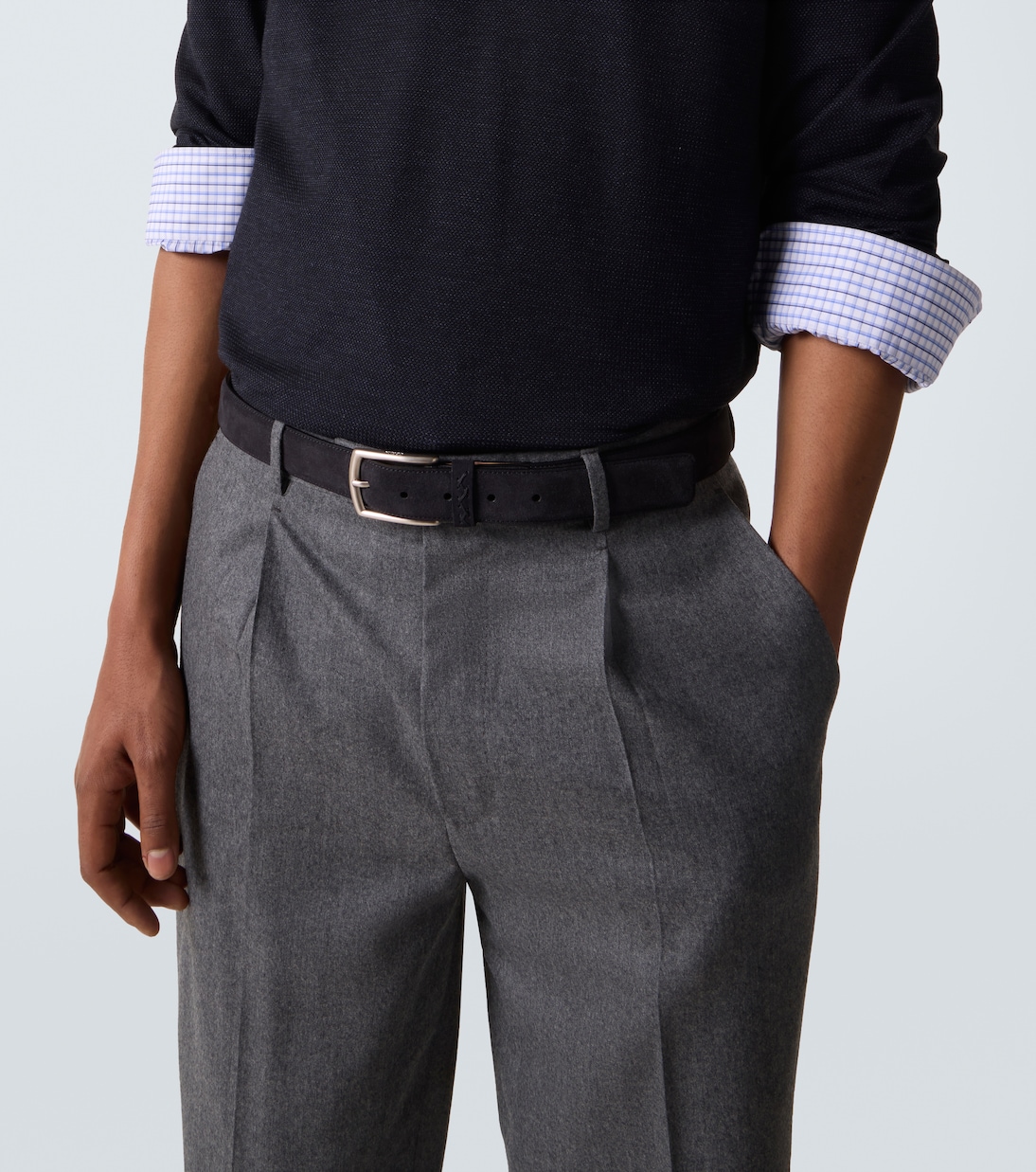 Triple Stitch leather belt | Zegna