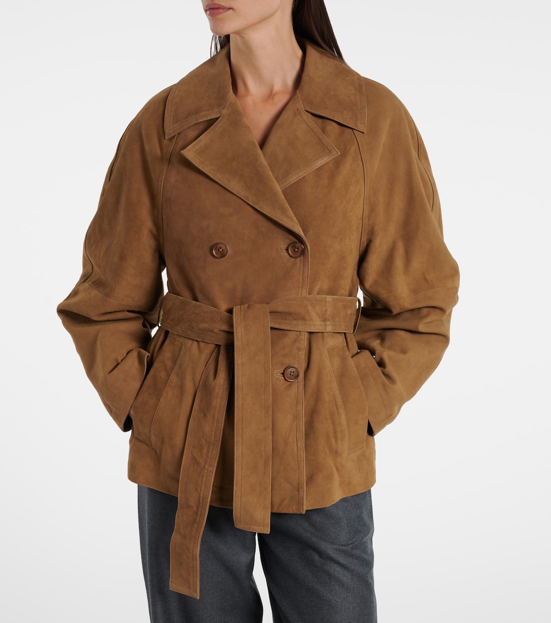 Belted suede jacket | Róhe