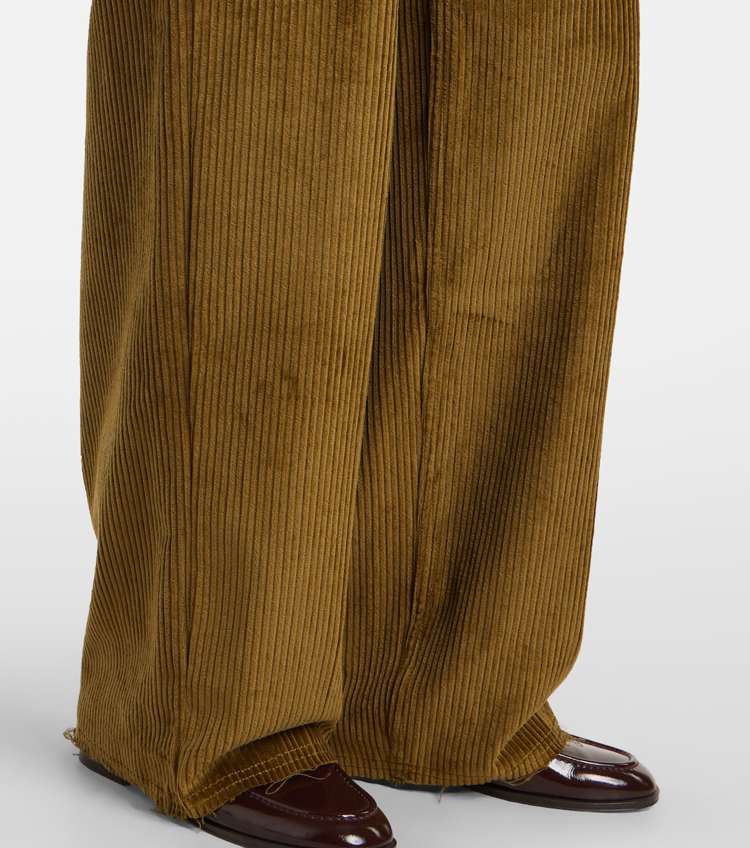 Cotton corduroy wide-leg pants | Ami Paris