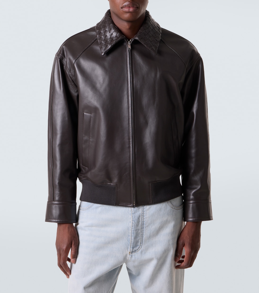 Intreccio leather jacket | Bottega Veneta