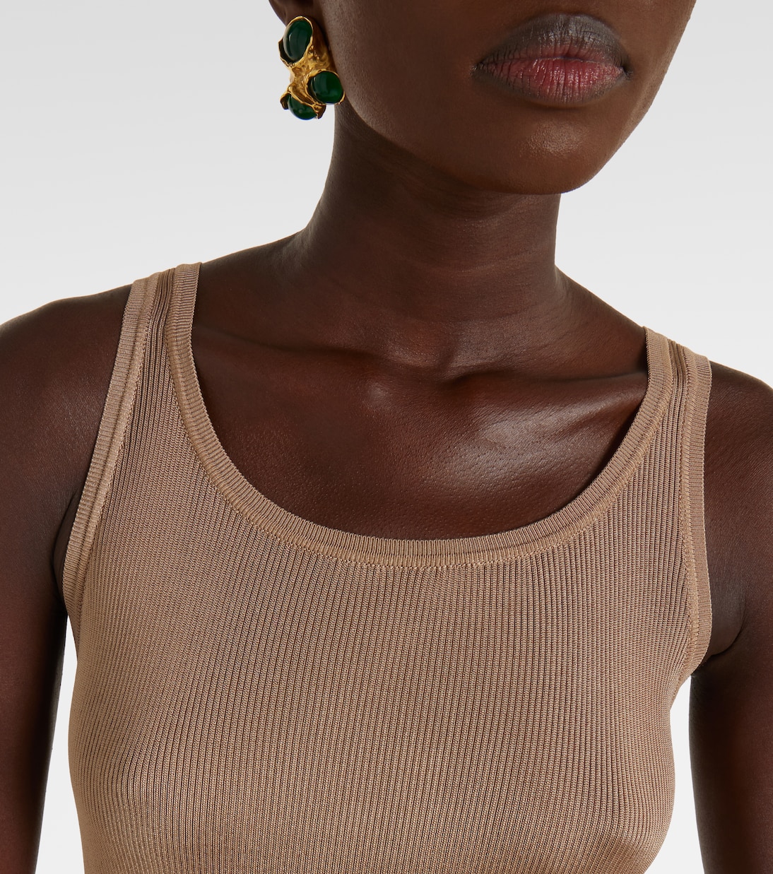 Ribbed-knit maxi dress | Saint Laurent