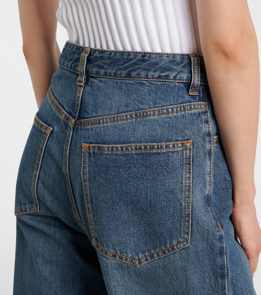 Jeans rectos de tiro bajo | Alaïa