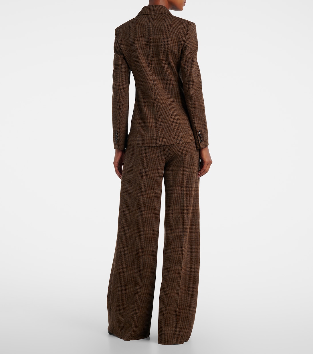Zulma plaid cotton and wool-blend blazer | Max Mara