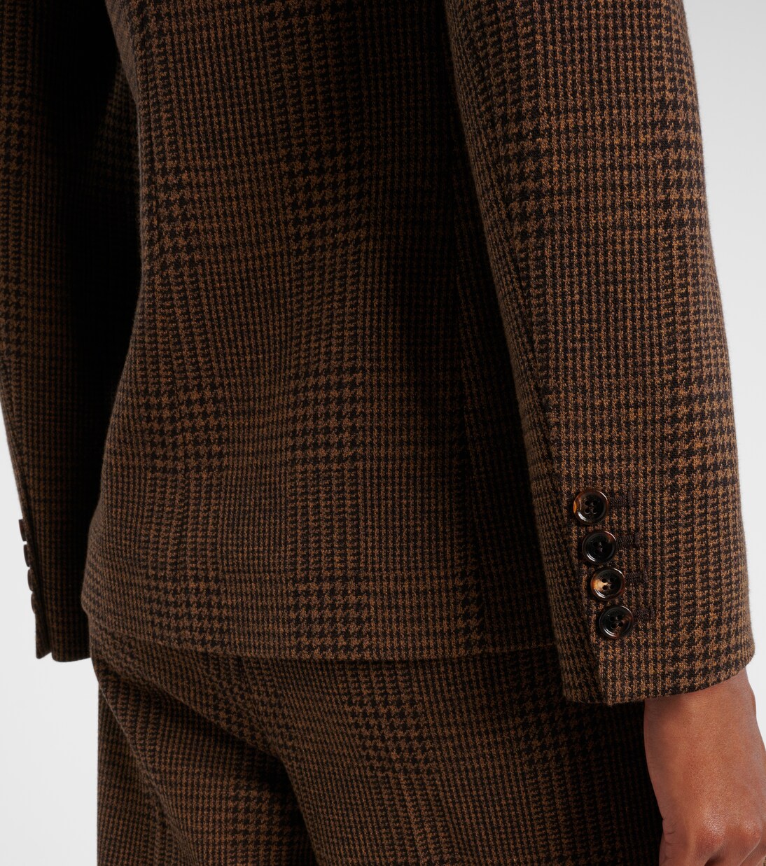 Zulma plaid cotton and wool-blend blazer | Max Mara
