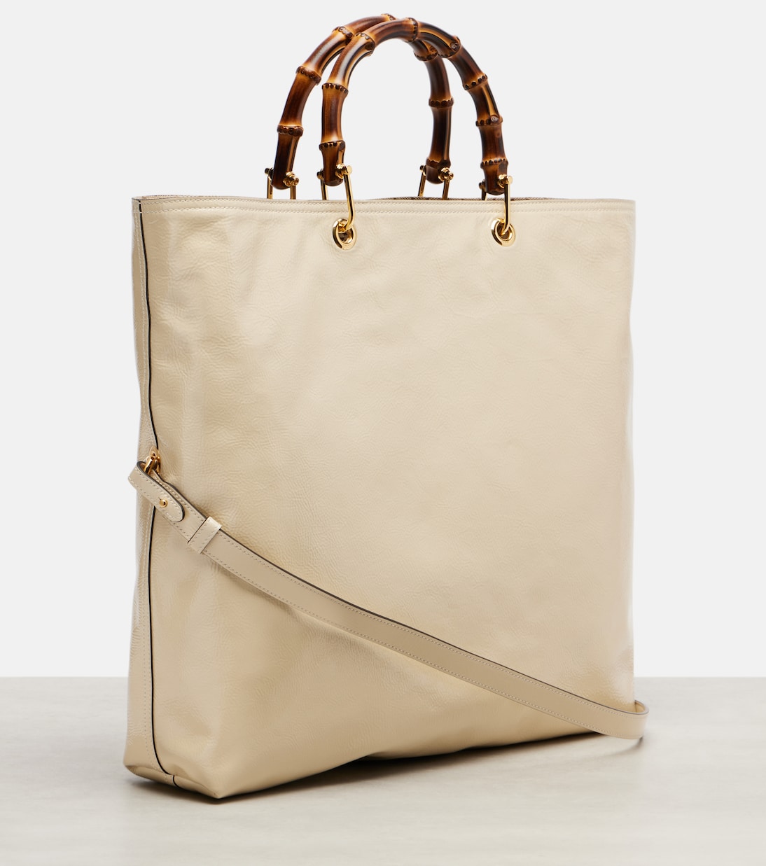 Shopper Gucci Bamboo Medium in pelle | Gucci