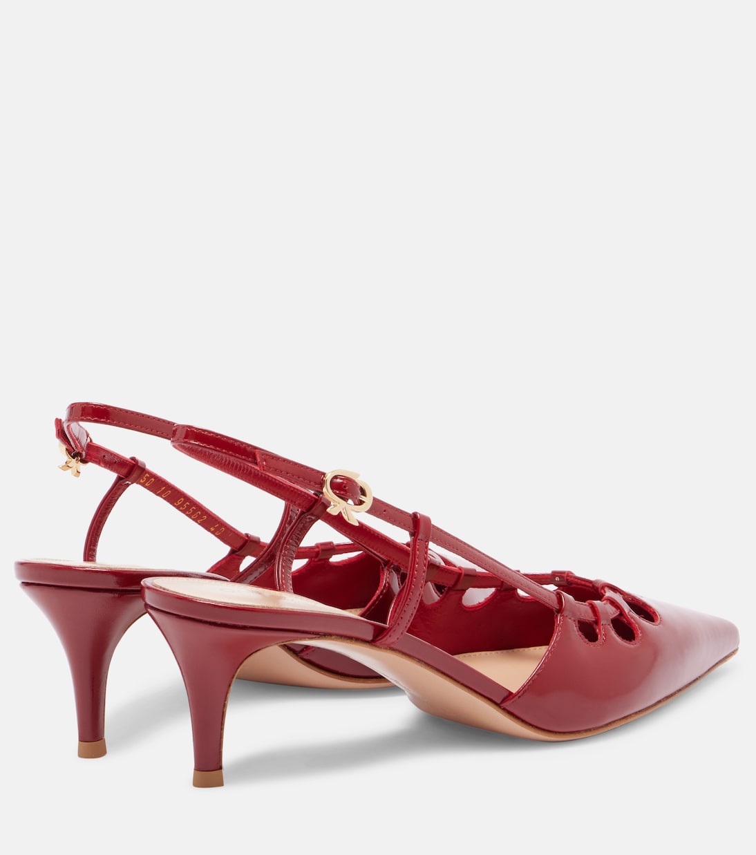 Eloise 55 patent leather slingback pumps | Gianvito Rossi