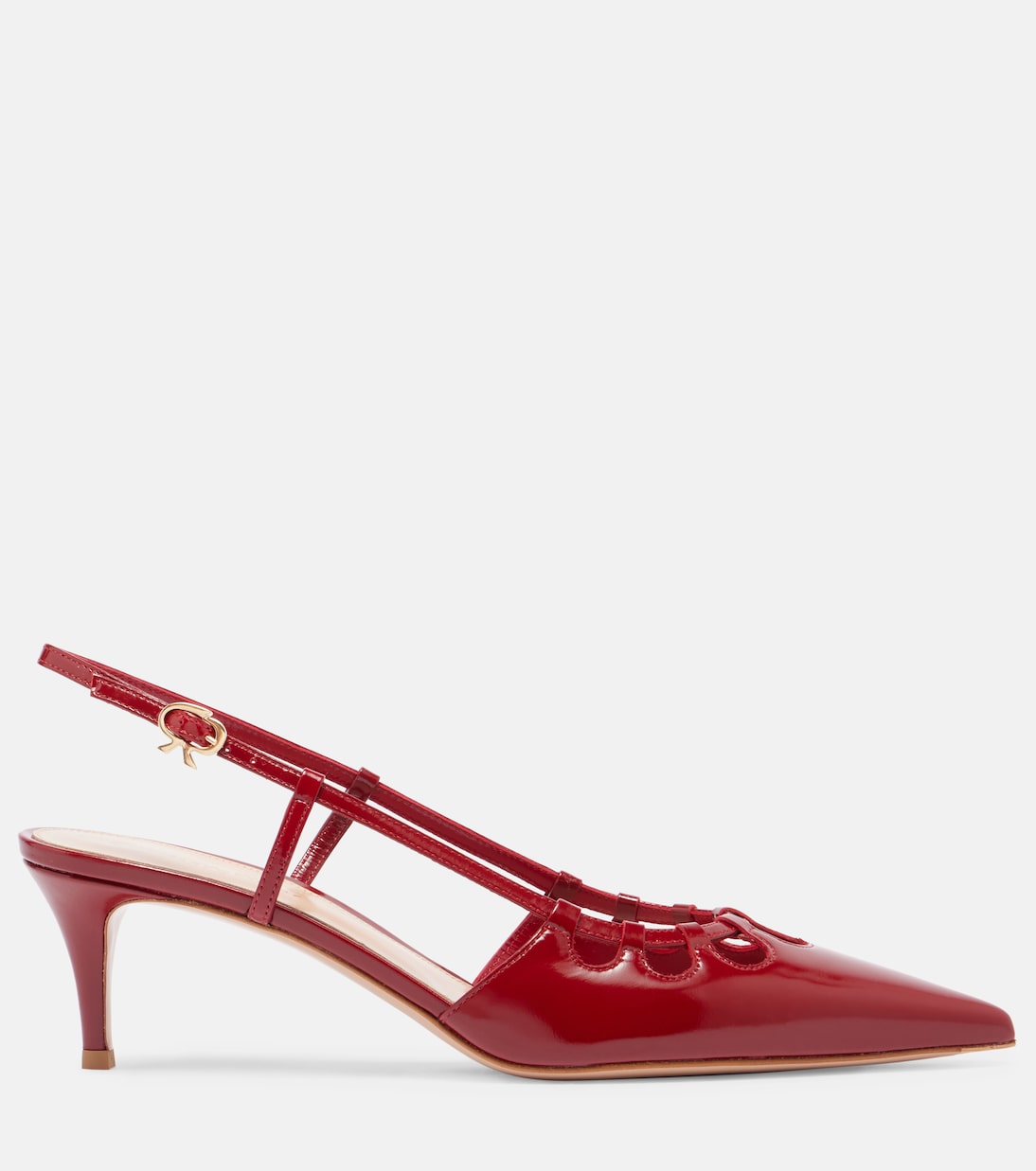 Eloise 55 patent leather slingback pumps | Gianvito Rossi