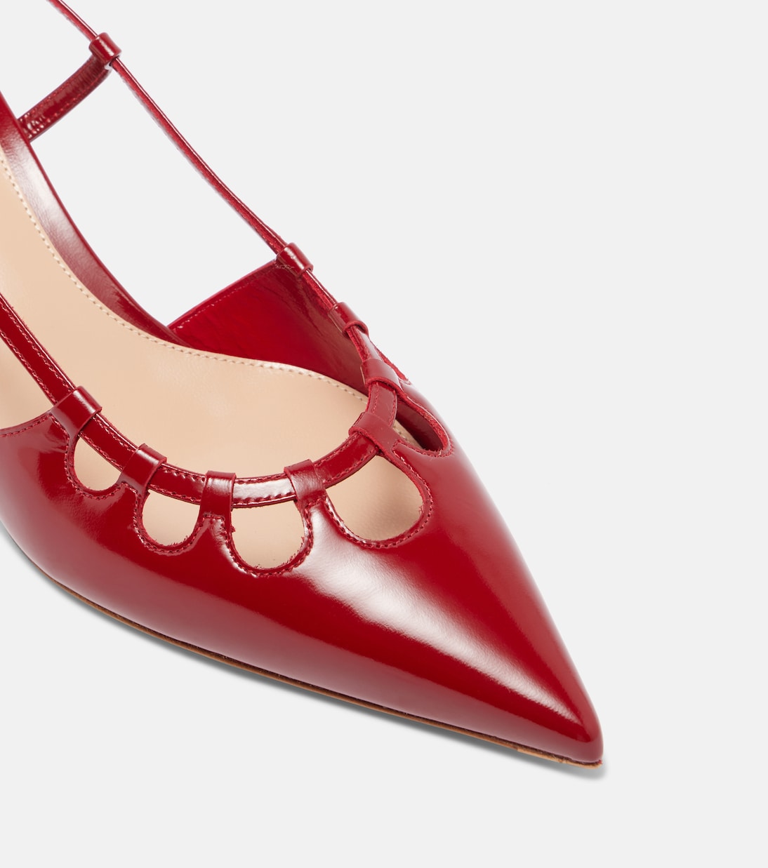Eloise 55 patent leather slingback pumps | Gianvito Rossi