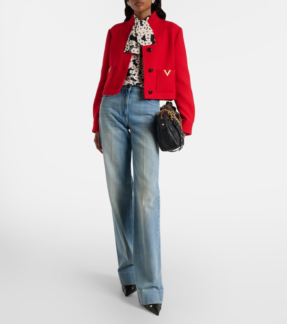 VGold wool and silk jacket | Valentino