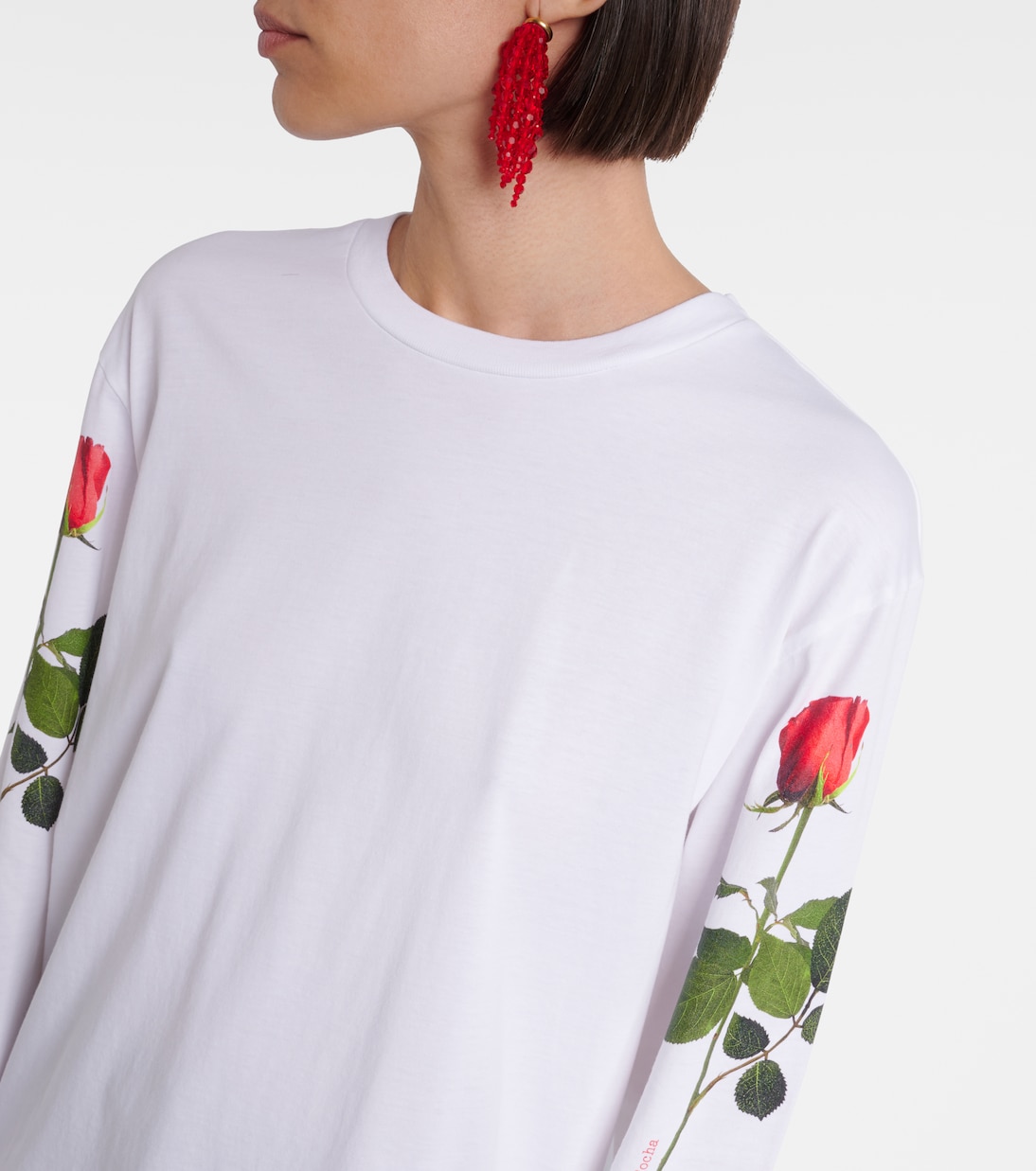 Printed cotton jersey T-shirt  | Simone Rocha