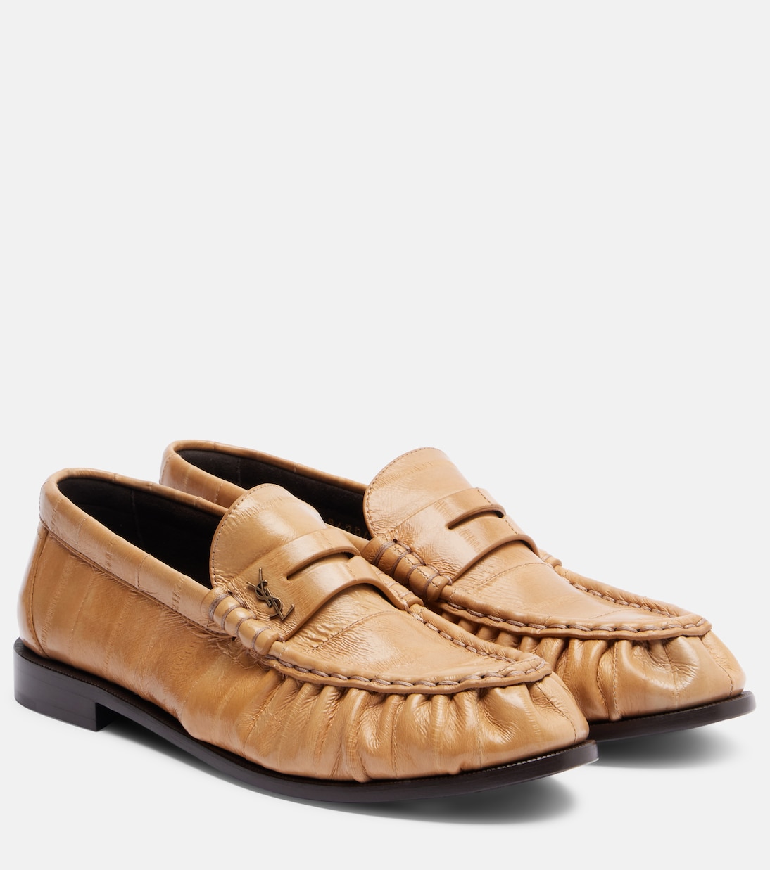 Leather penny loafers | Saint Laurent