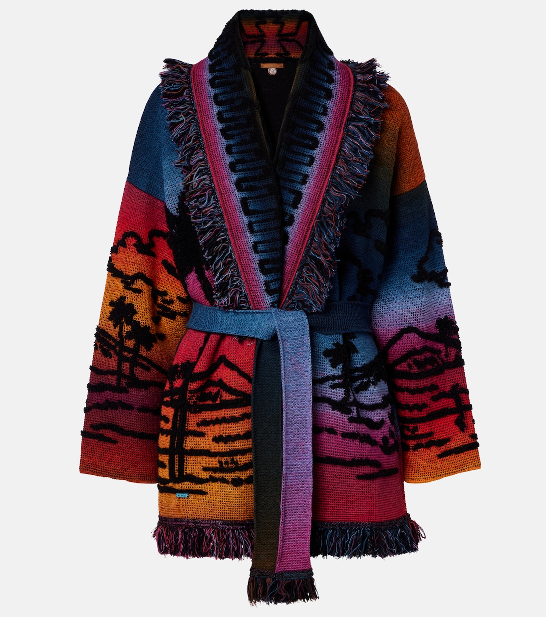 Cardigan Sunset Stories in misto cashmere | Alanui