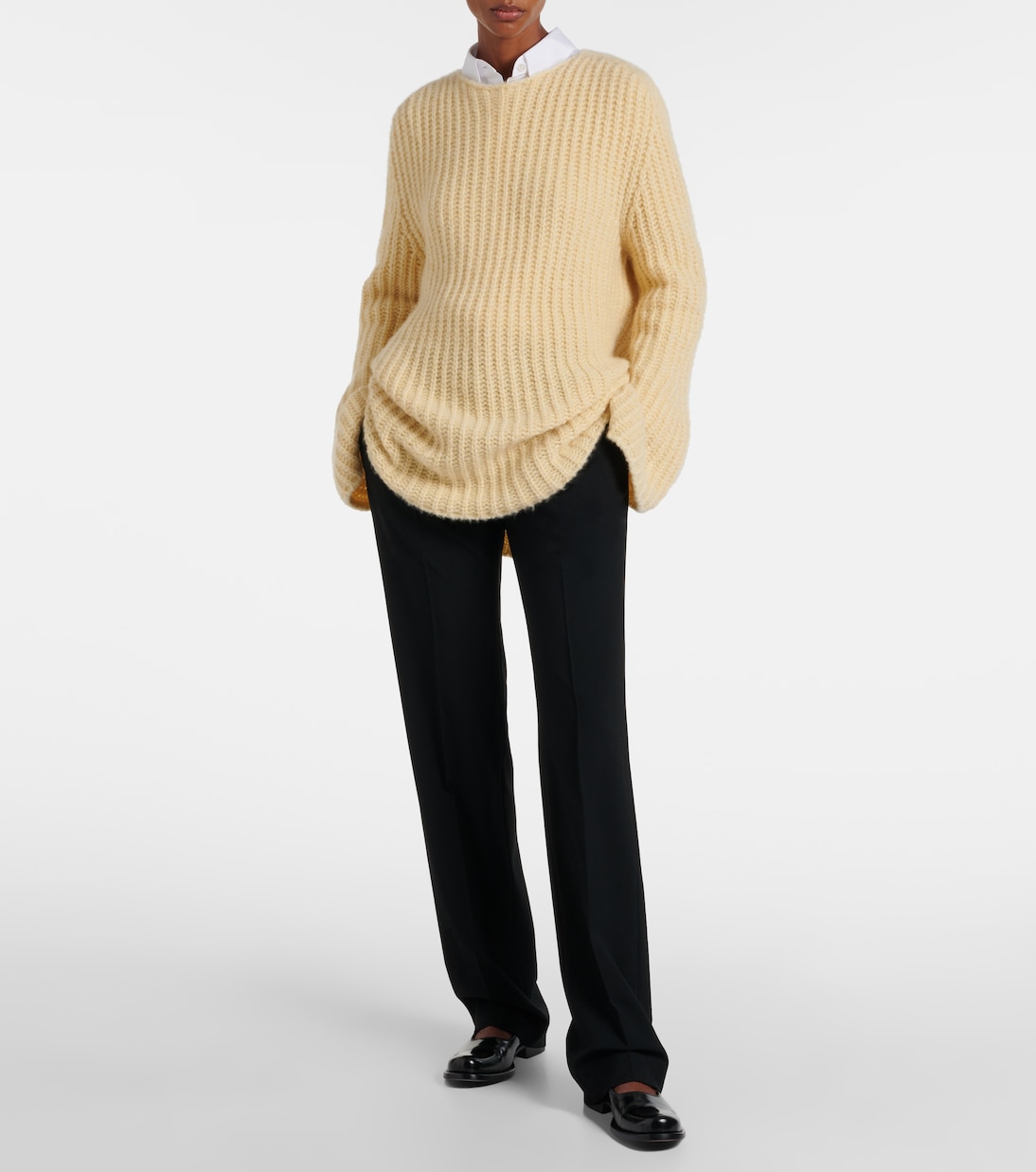Hiram wool straight pants | The Row