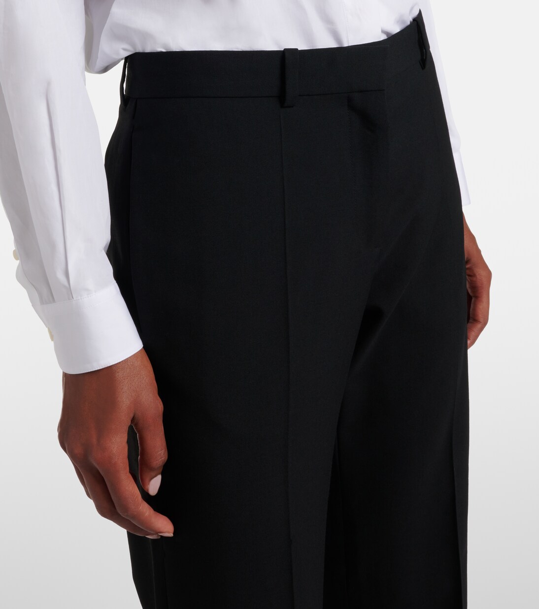Hiram wool straight pants | The Row