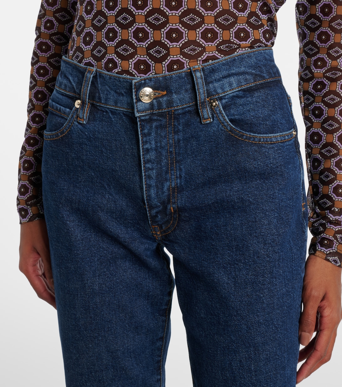 Borrowed cropped straight jeans | Frame
