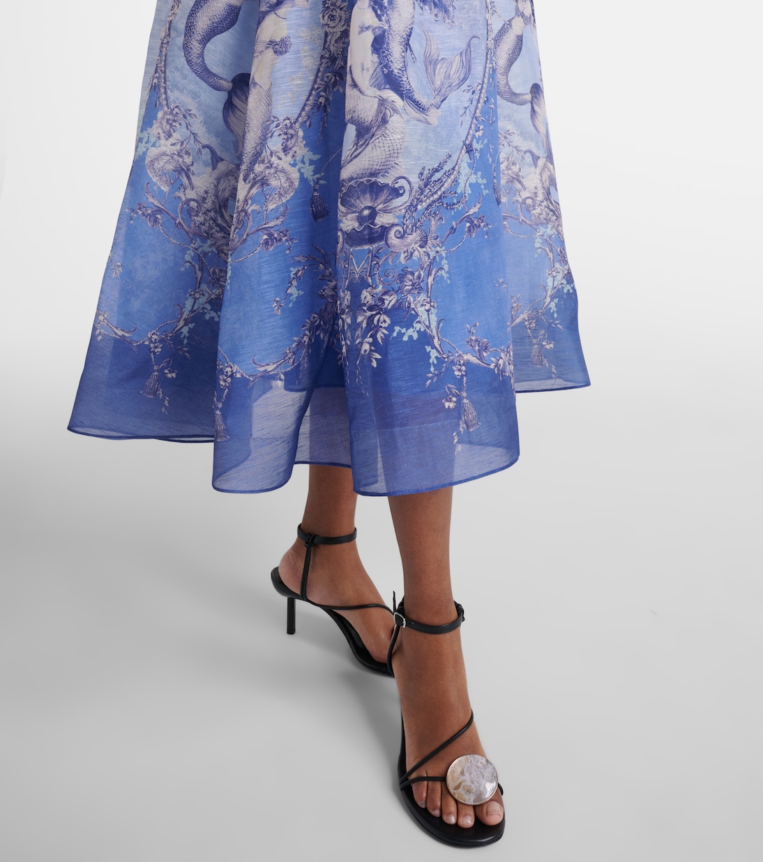 Rebellion linen and silk bustier dress | Zimmermann