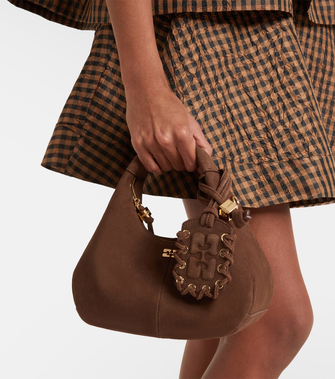 Borsa in suede in suede | Ganni