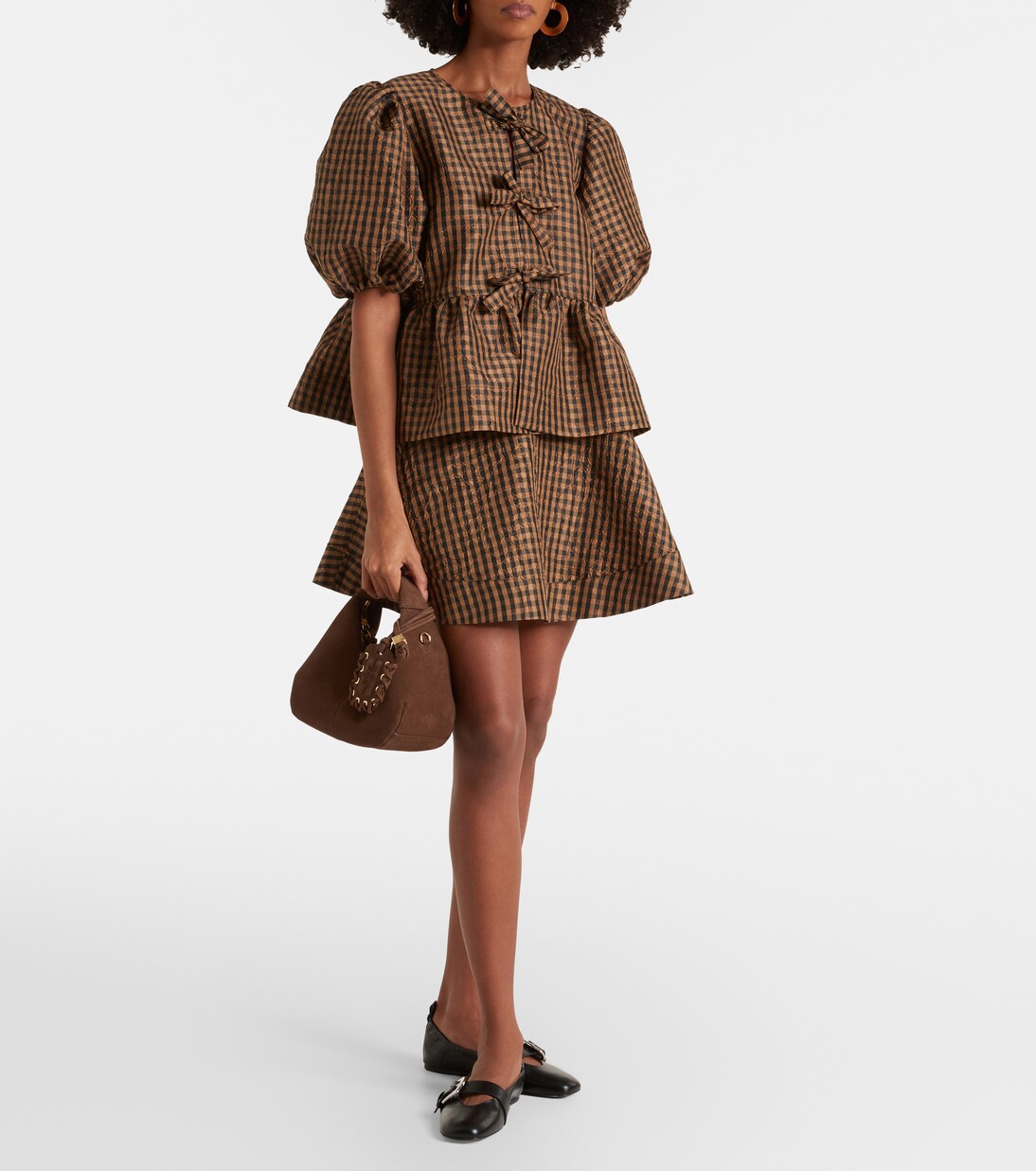 Borsa in suede in suede | Ganni