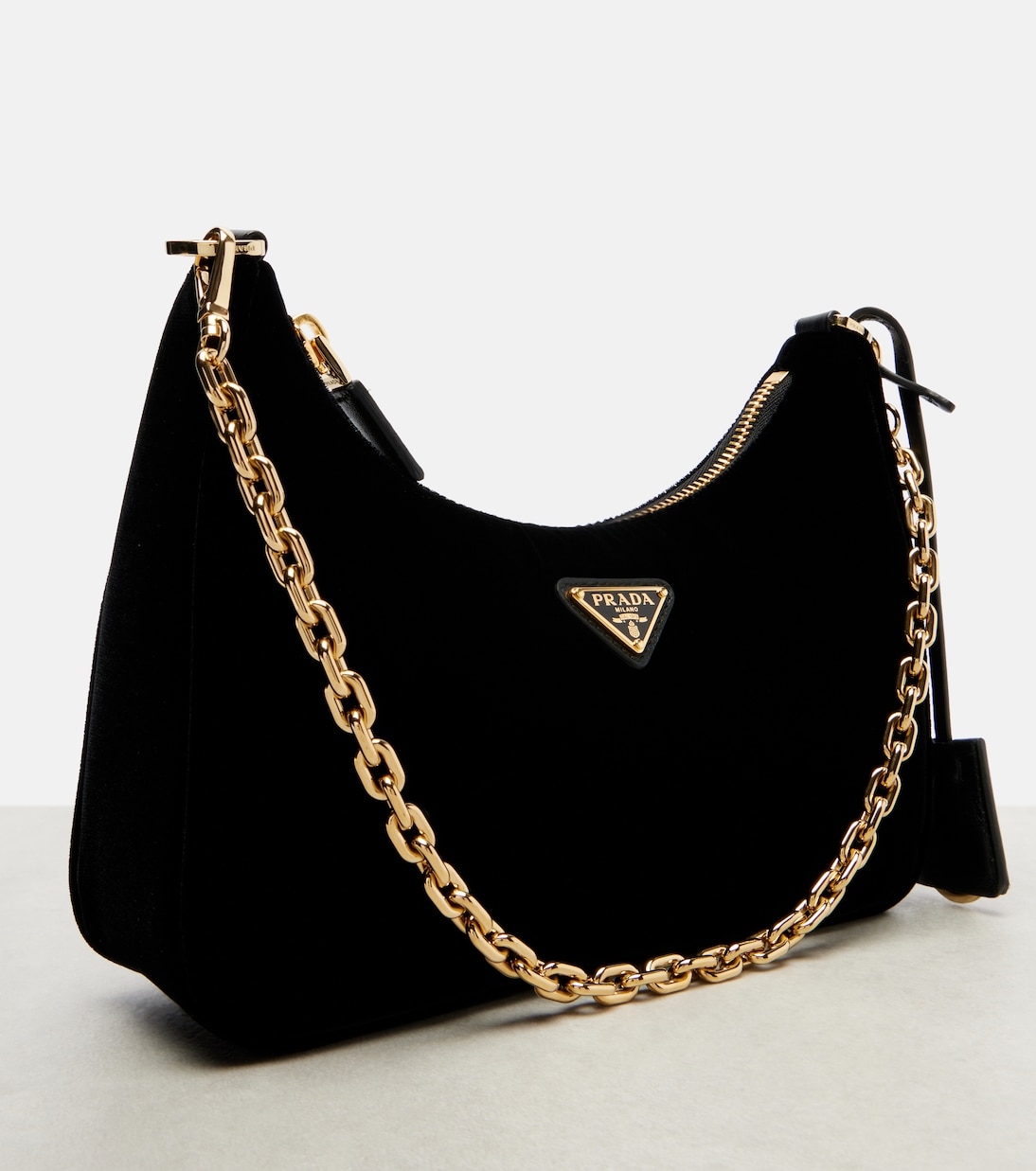 Prada Re-Edition Mini velvet shoulder bag | Prada