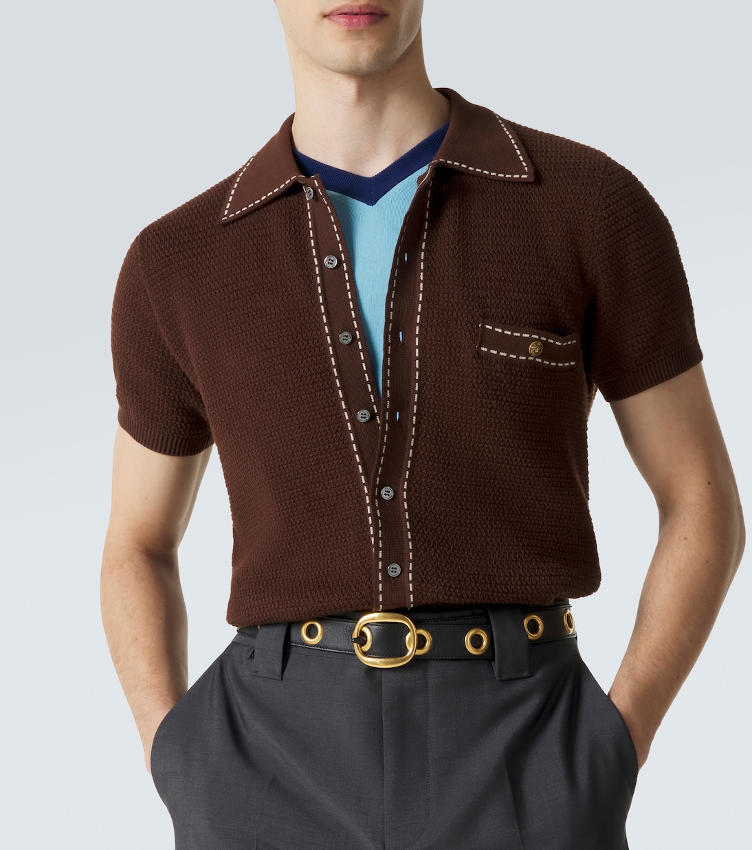 棉质Polo衫 | Versace