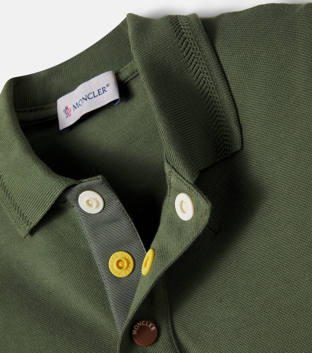 Cotton piqué polo shirt | Moncler Enfant