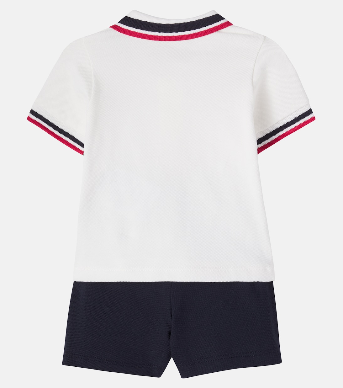 Baby cotton-blend polo shirt and shorts set | Moncler Enfant
