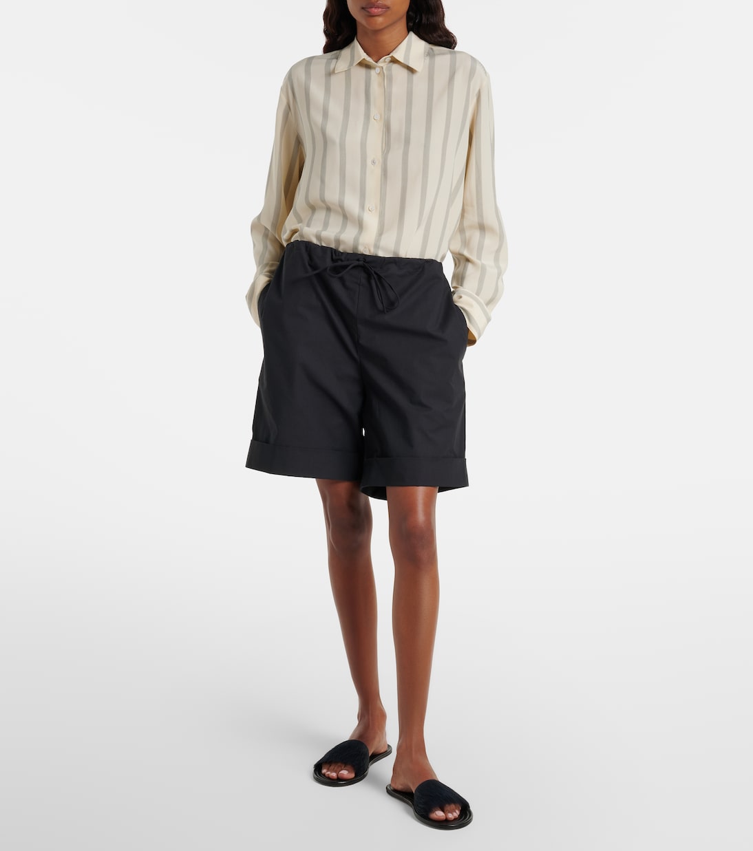 Malick calf hair slides | The Row