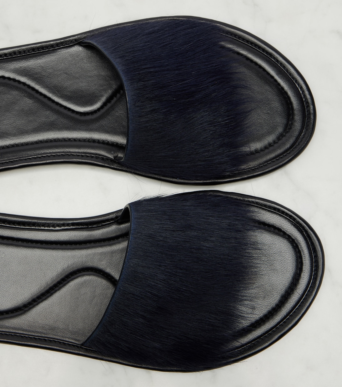 Malick calf hair slides | The Row