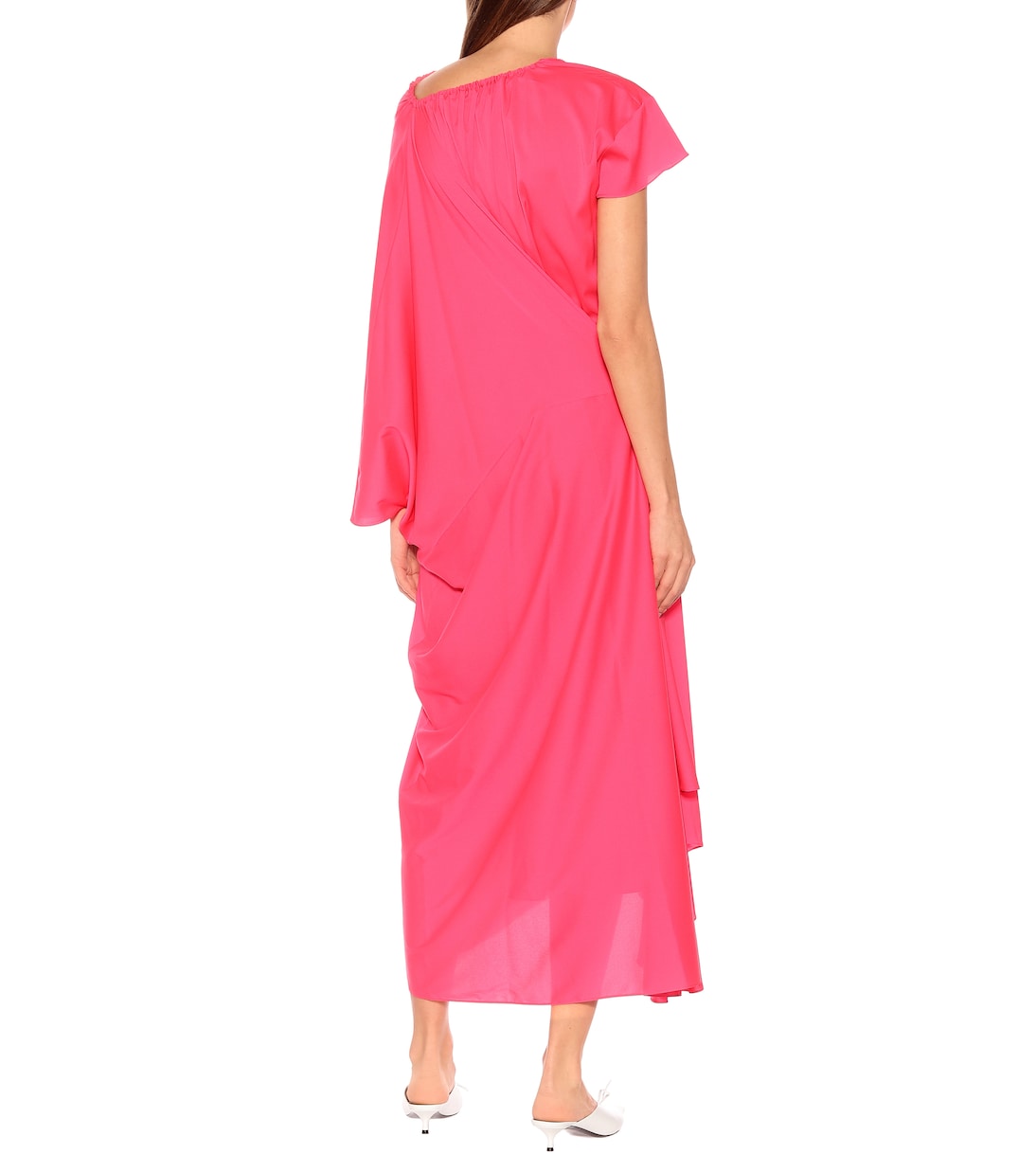 Robe asymétrique en crêpe | Balenciaga