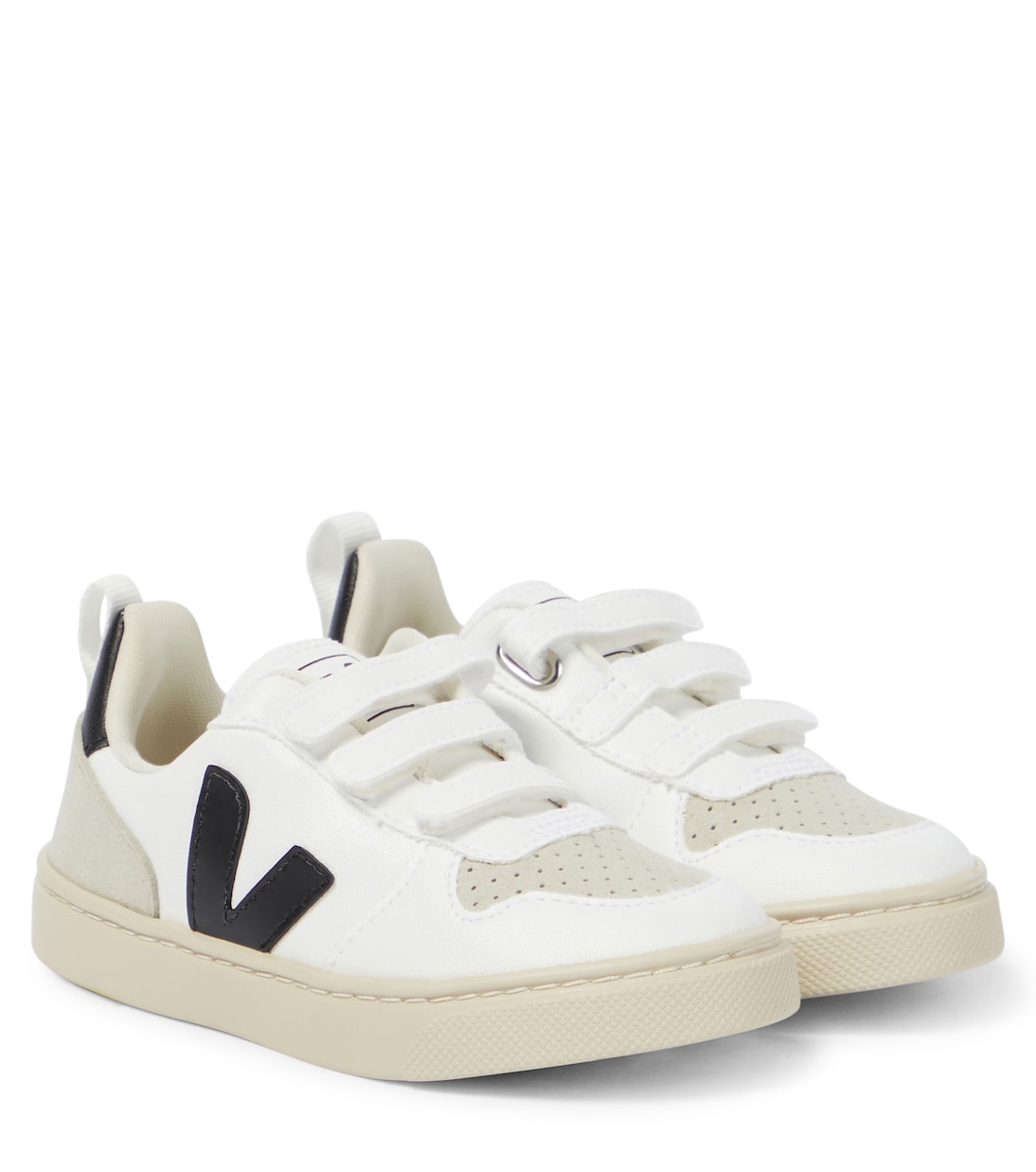 V-10 leather and suede sneakers | Veja Kids