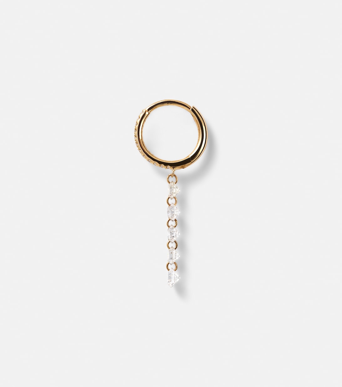 Boucle d'oreille unique Piercing en or 18 ct et diamants | Persée
