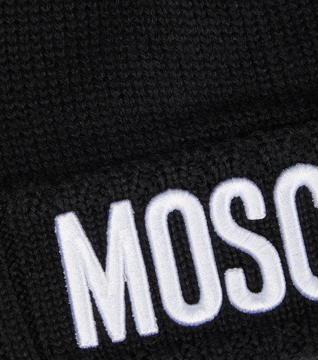 Gorro en mezcla de lana con logo | Moschino Kids