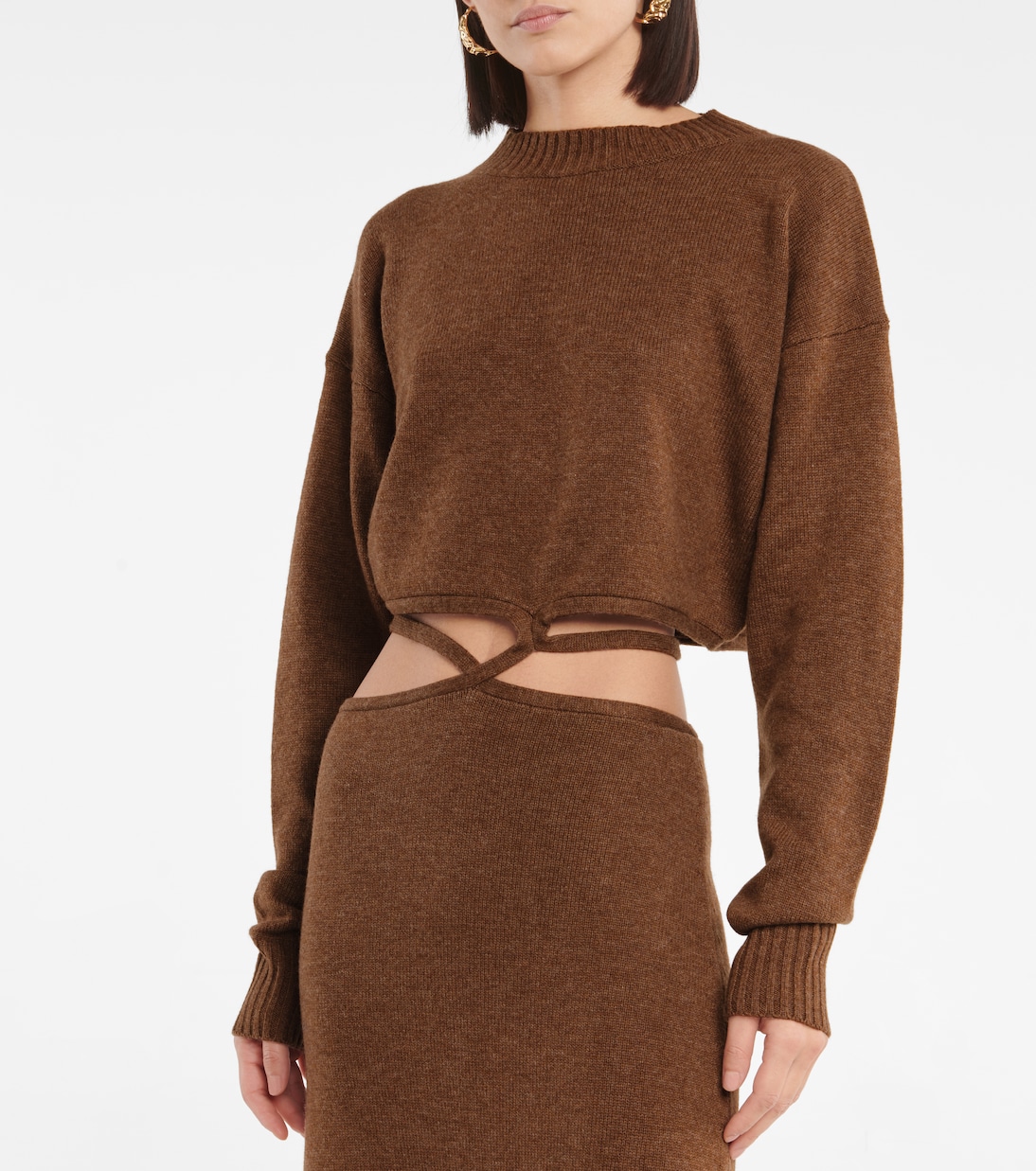 Cutout wool and cashmere maxi dress | Christopher Esber