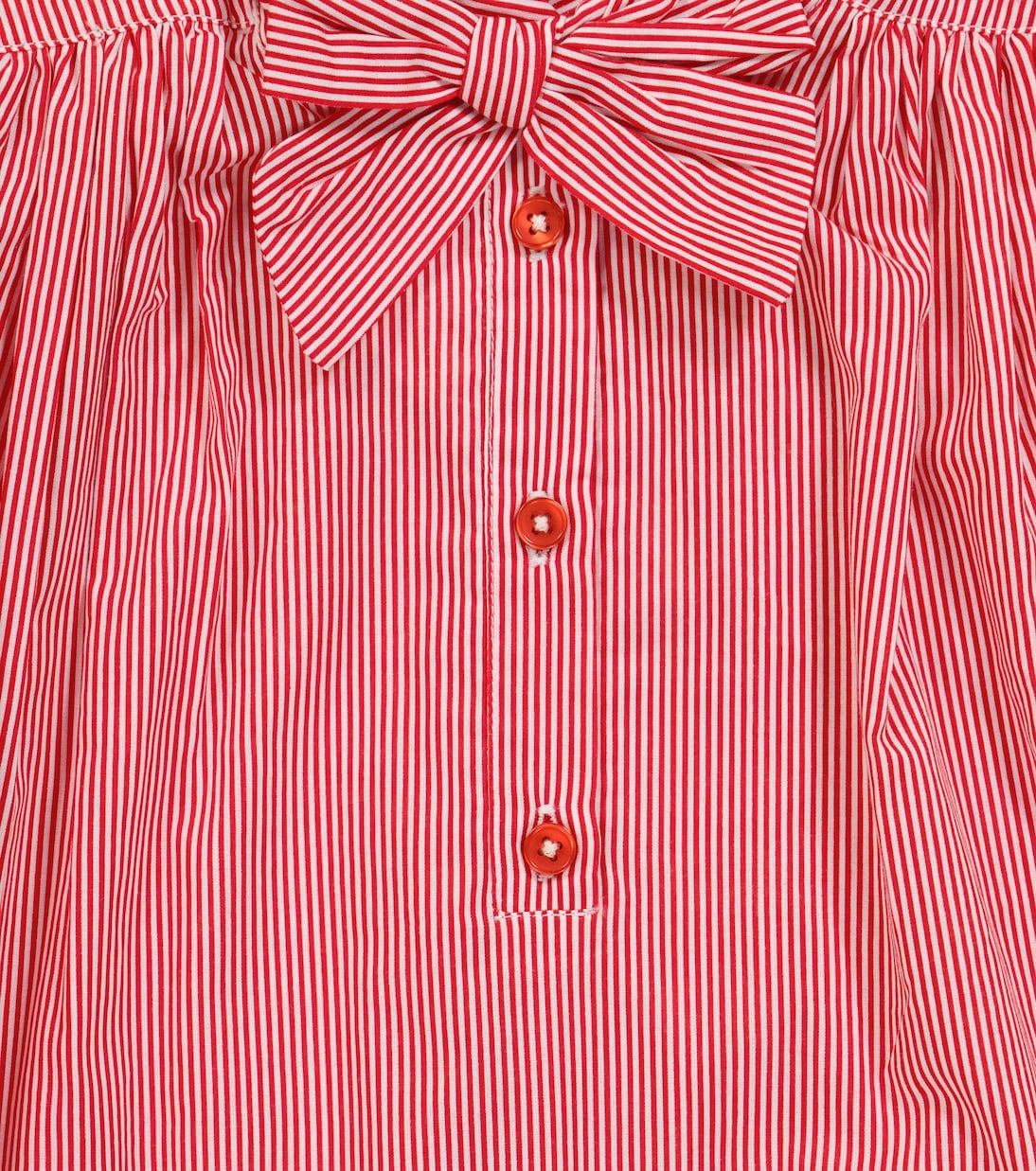 Folsom striped cotton blouse | Caramel