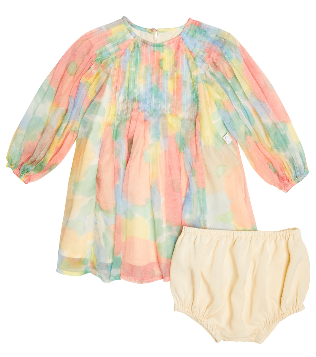 Bébé – Set robe et culotte bloomer en soie | Stella McCartney Kids
