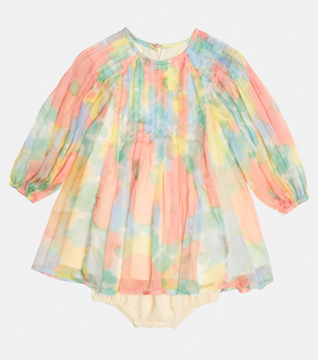Bébé – Set robe et culotte bloomer en soie | Stella McCartney Kids