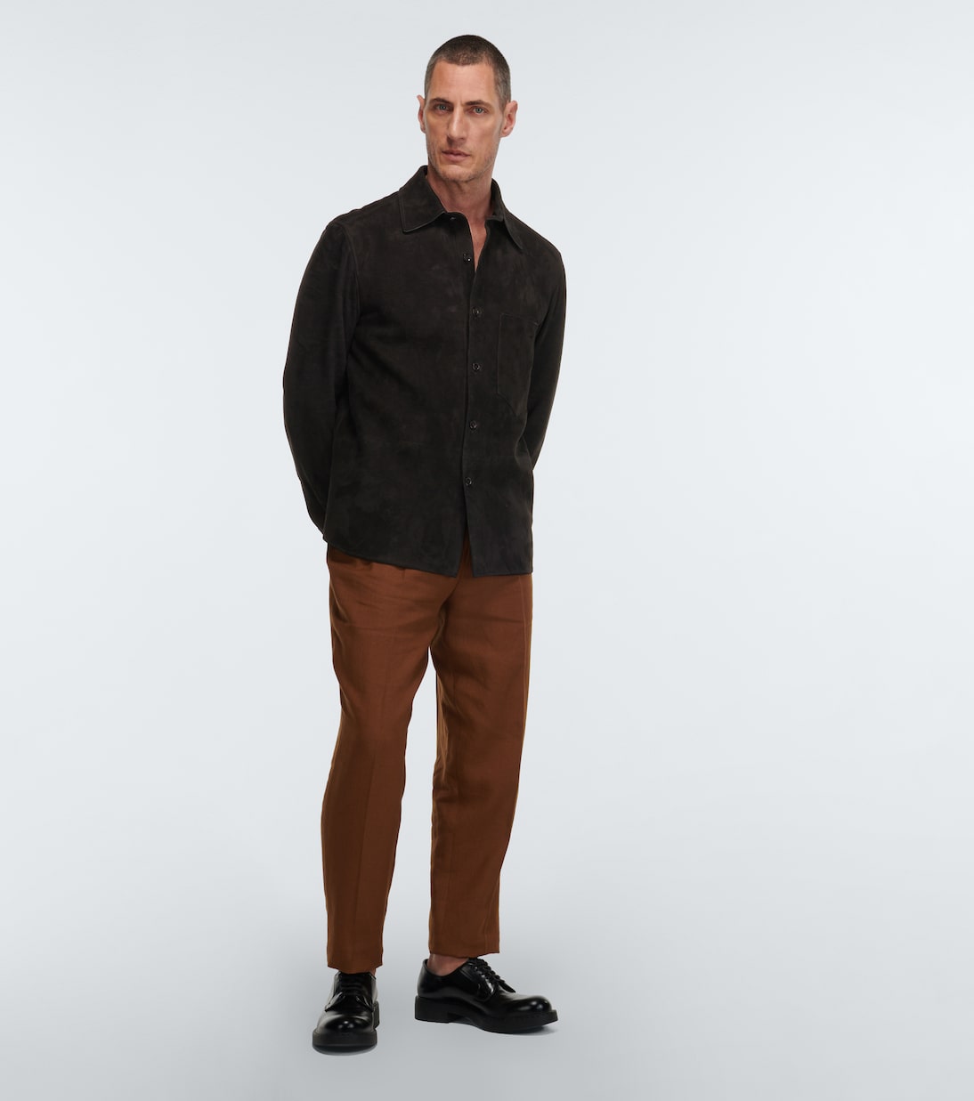 Hemd aus Veloursleder | Zegna