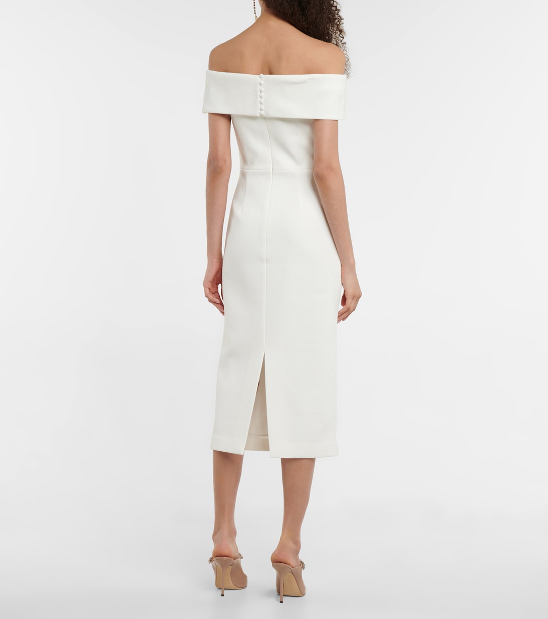 Bridal - Abito midi Amore in crêpe | Rebecca Vallance