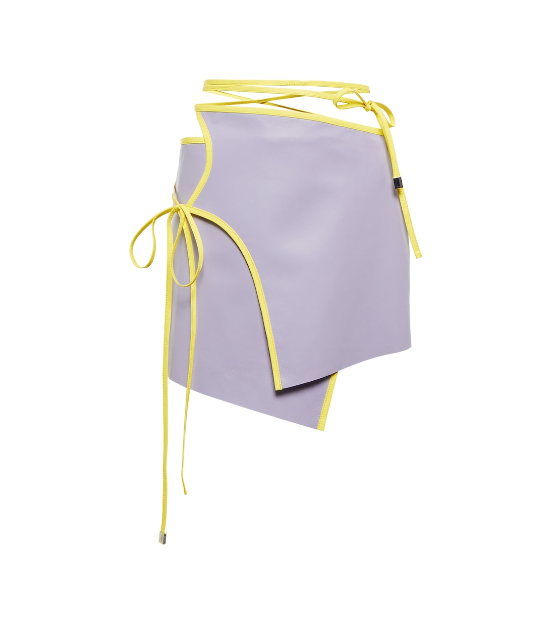 Mini-jupe portefeuille en cuir | The Attico