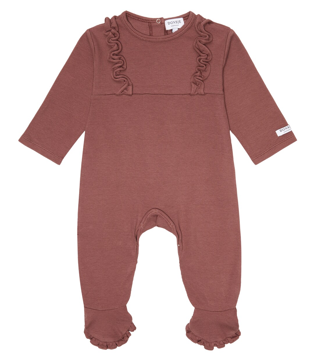 Baby - Tutina Kone in cotone con balze | Donsje