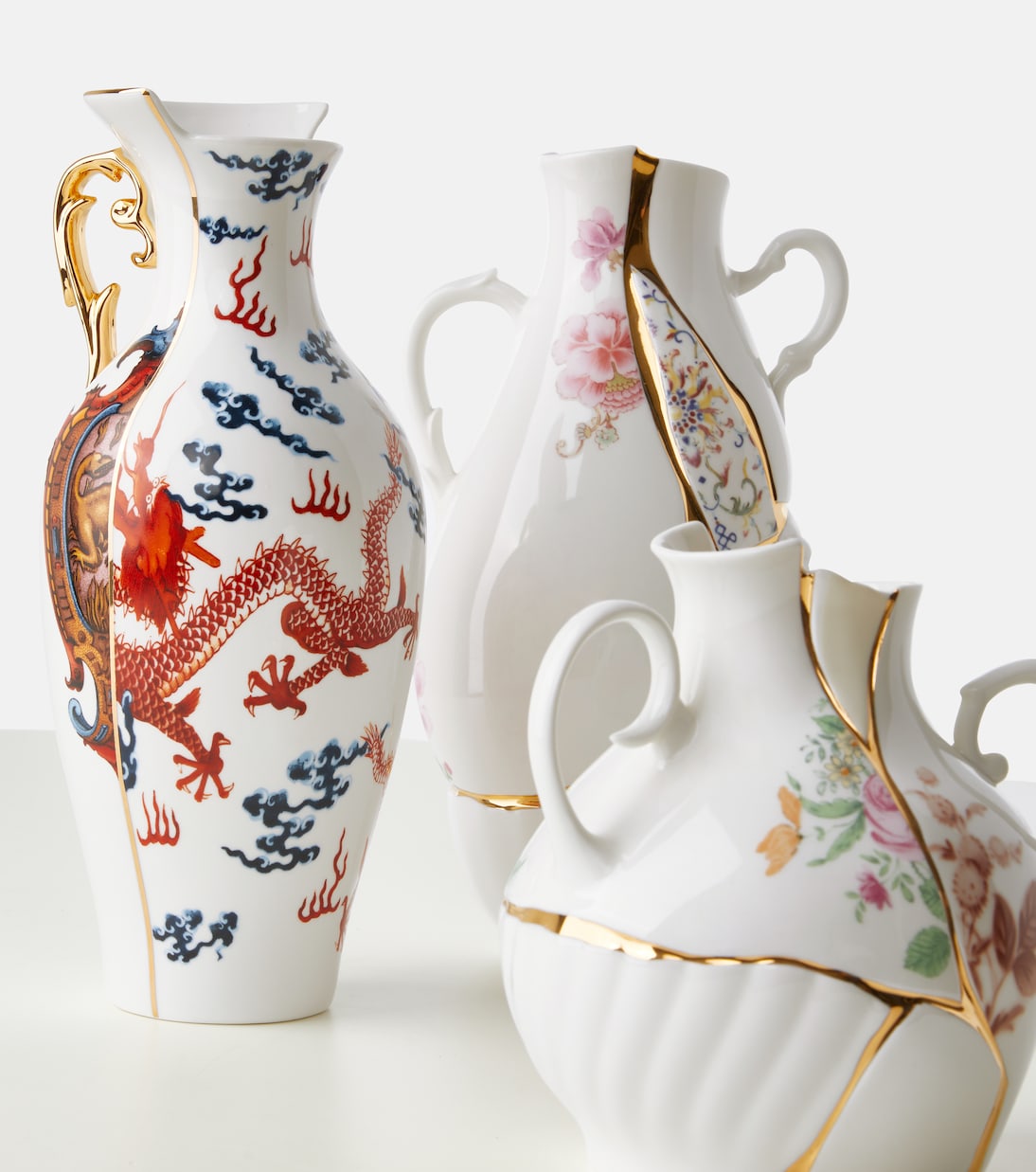 Kintsugi Small porcelain vase by Marcantonio Raimondi Malerba | Seletti