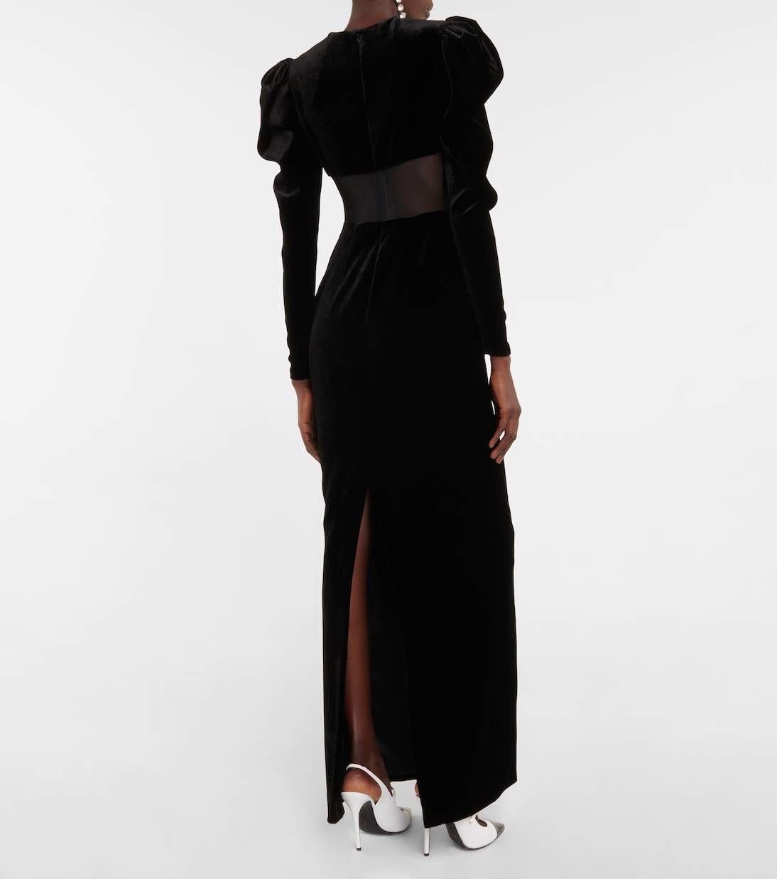 Robe longue en velours | Alessandra Rich