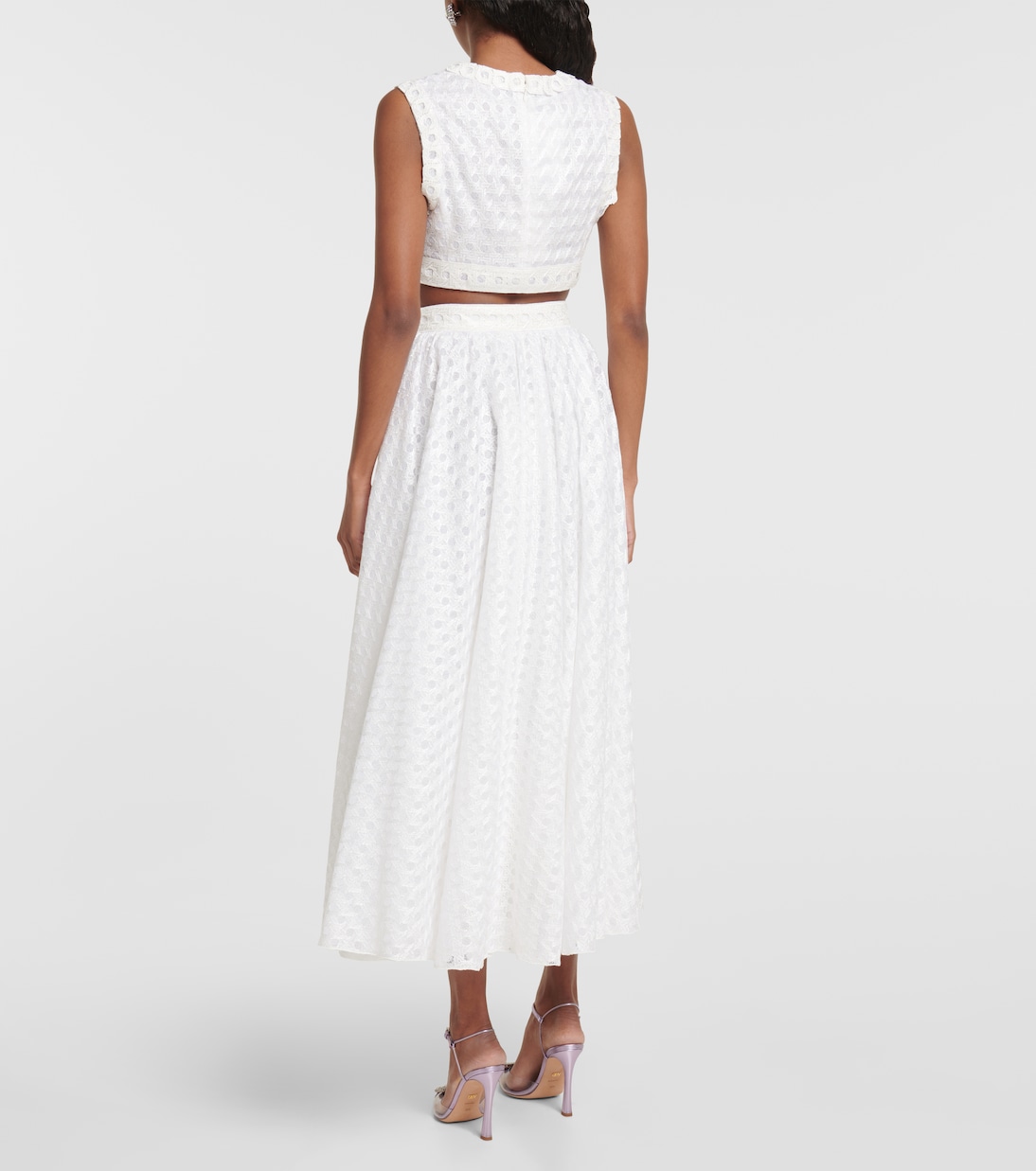 Falda midi de macramé | Giambattista Valli