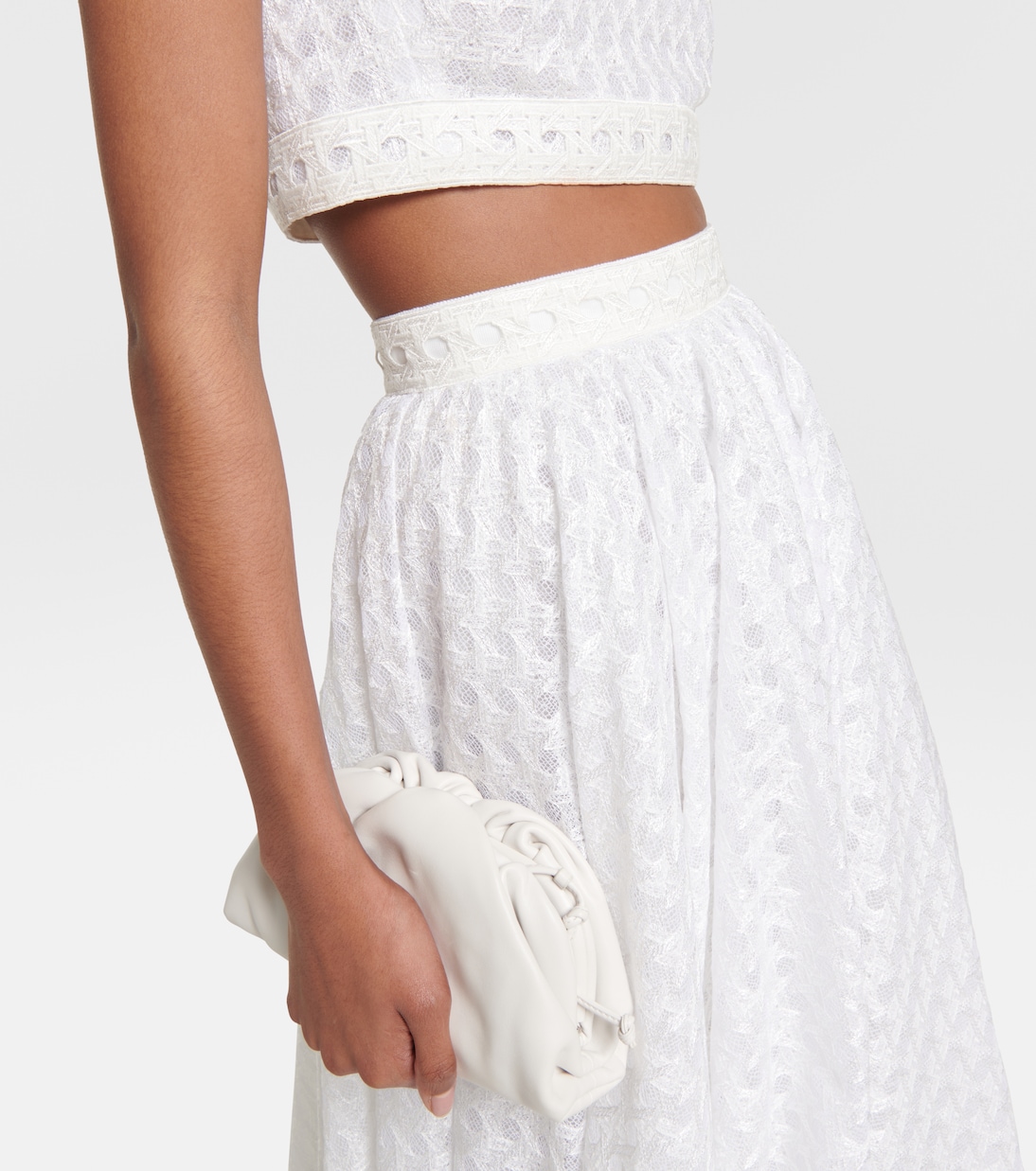 Falda midi de macramé | Giambattista Valli