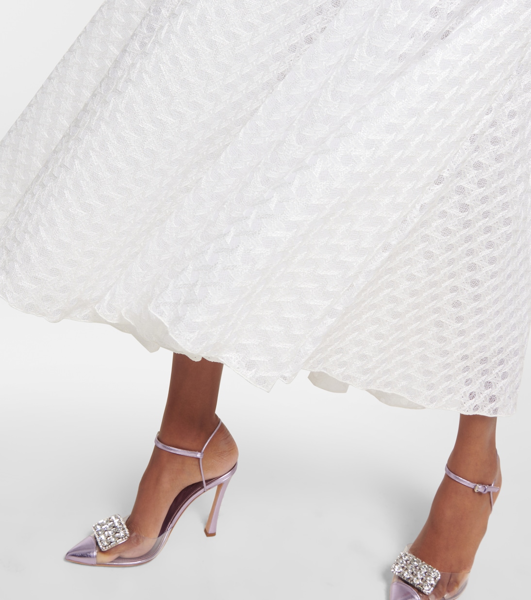 Falda midi de macramé | Giambattista Valli