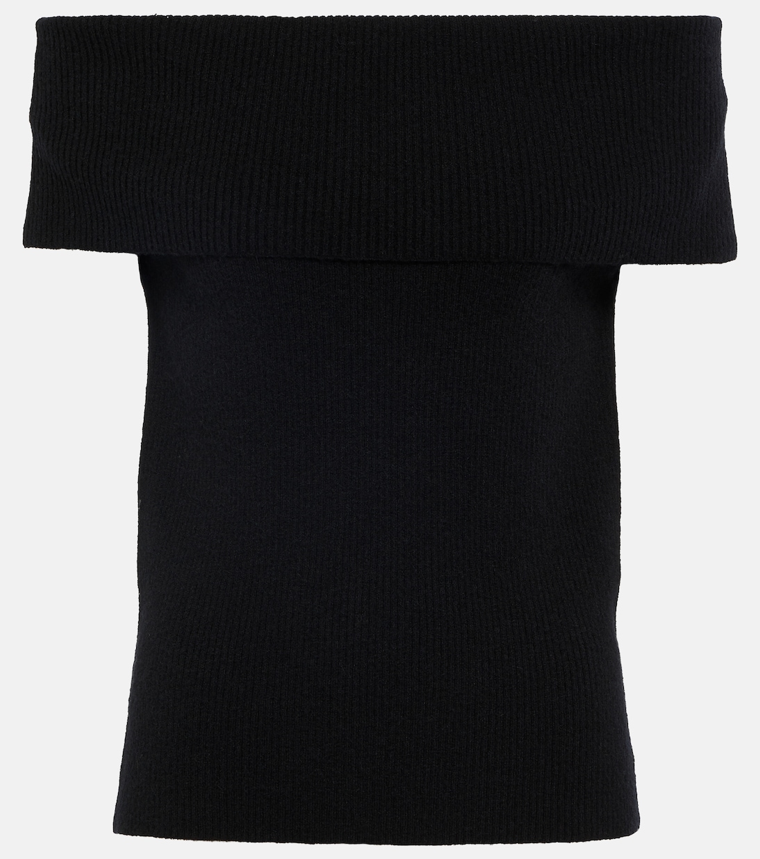 Ribbed-knit off-shoulder top | Toteme