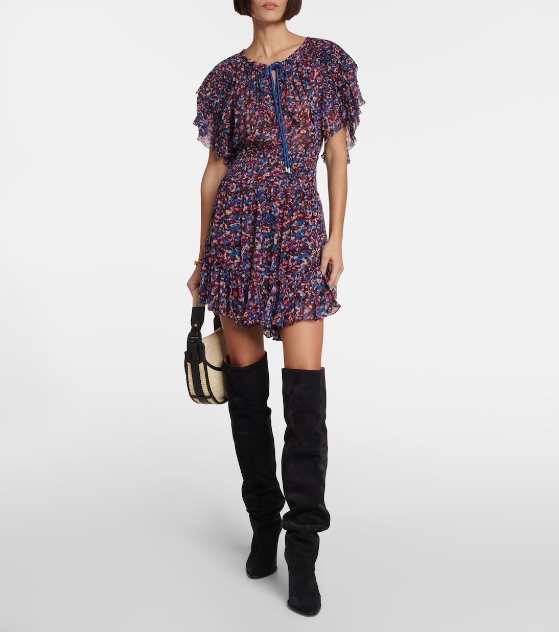 Florise printed georgette minidress | Marant Etoile
