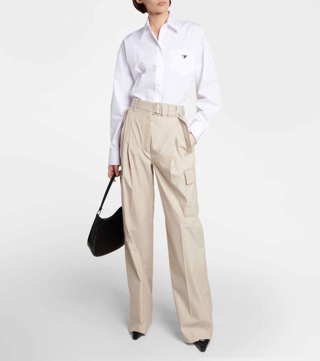 Pantalones cargo en mezcla de algodón | Prada
