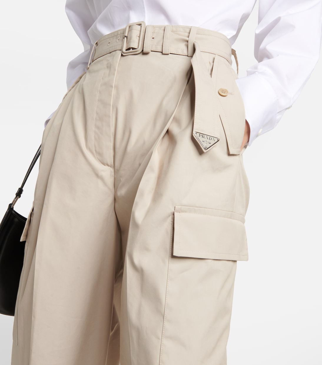 Pantalones cargo en mezcla de algodón | Prada