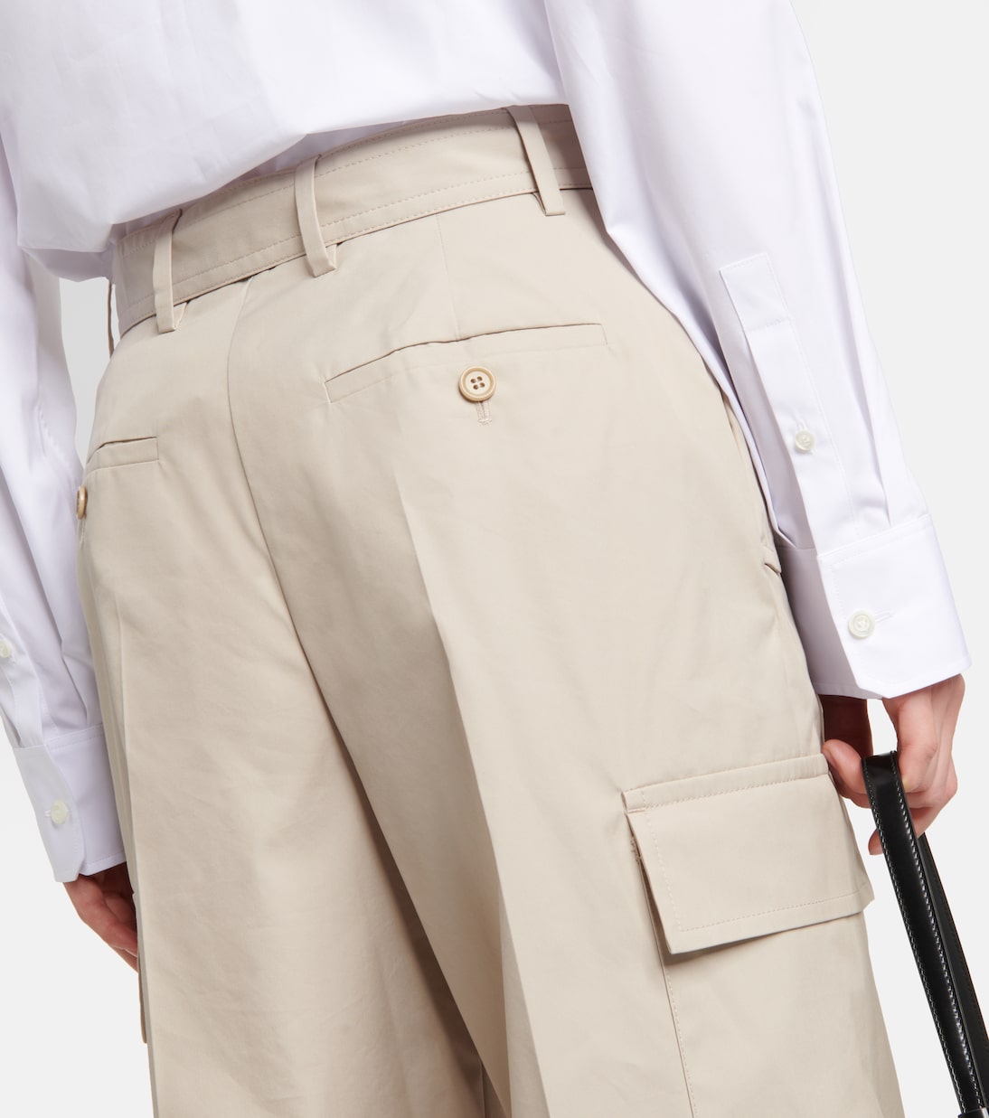 Pantalones cargo en mezcla de algodón | Prada